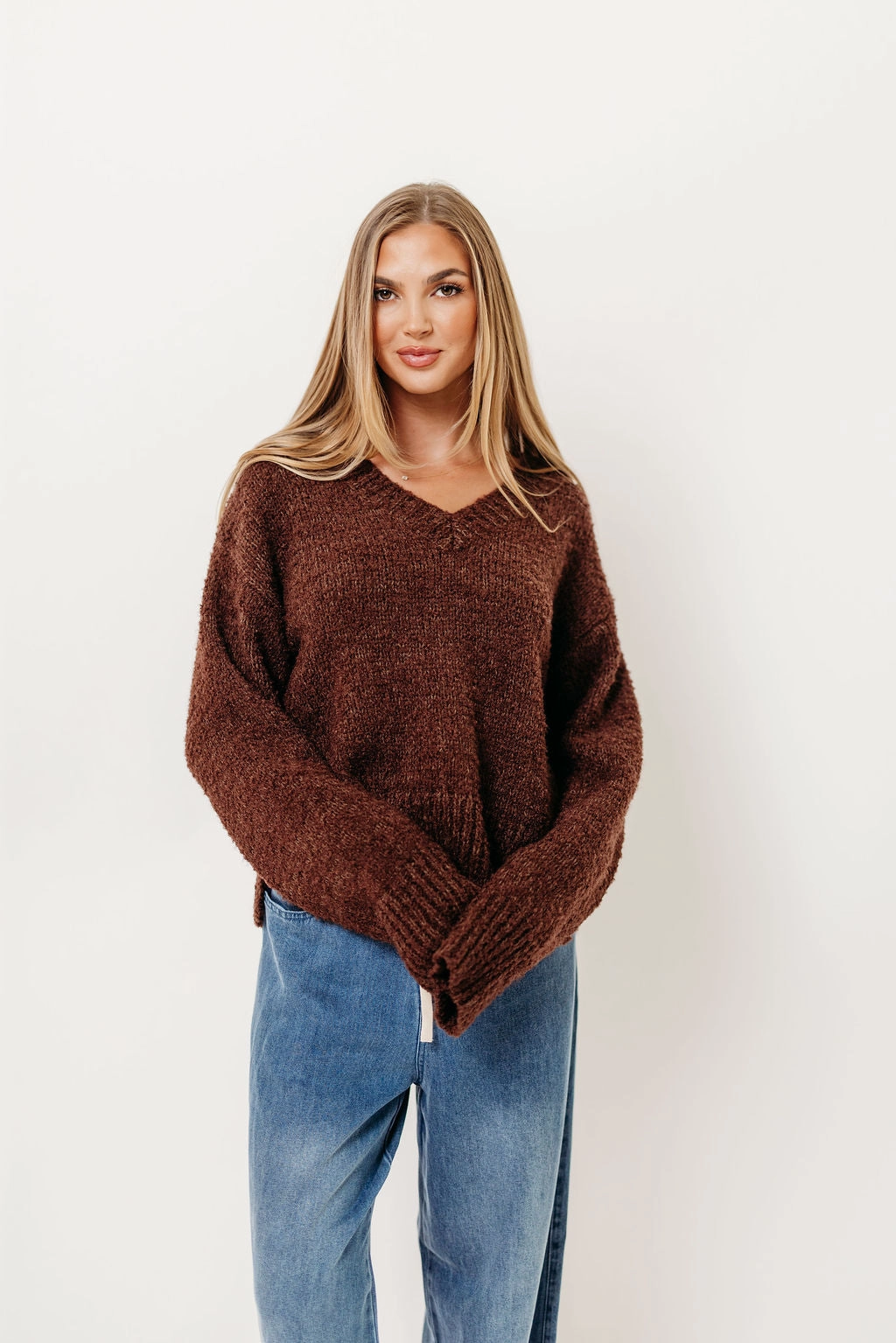 Glen Sweater in Brown Sporty Cardigan LowProfileSeams