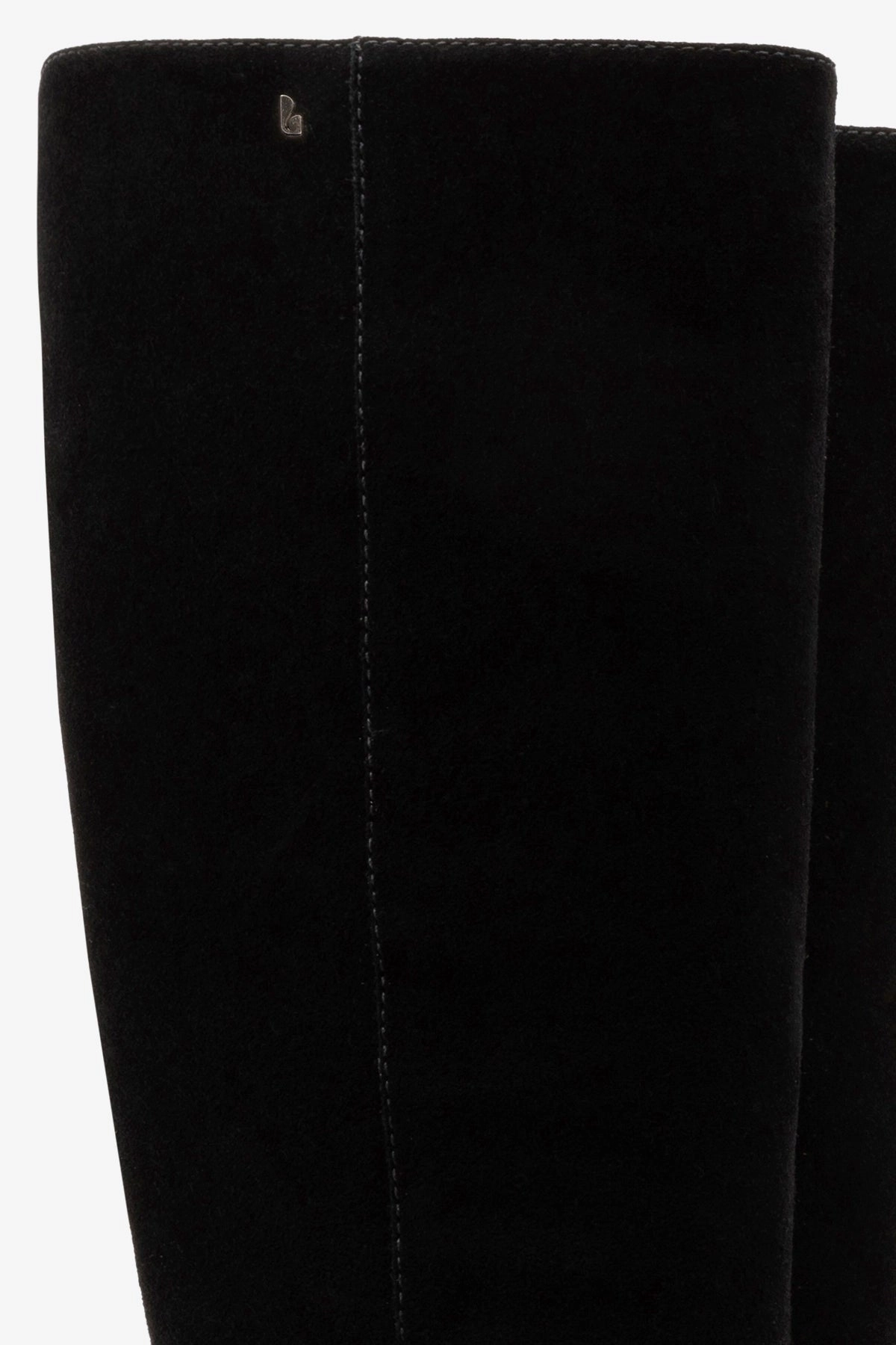 Edie Boot In Black Suede Flexible Outsole Construction