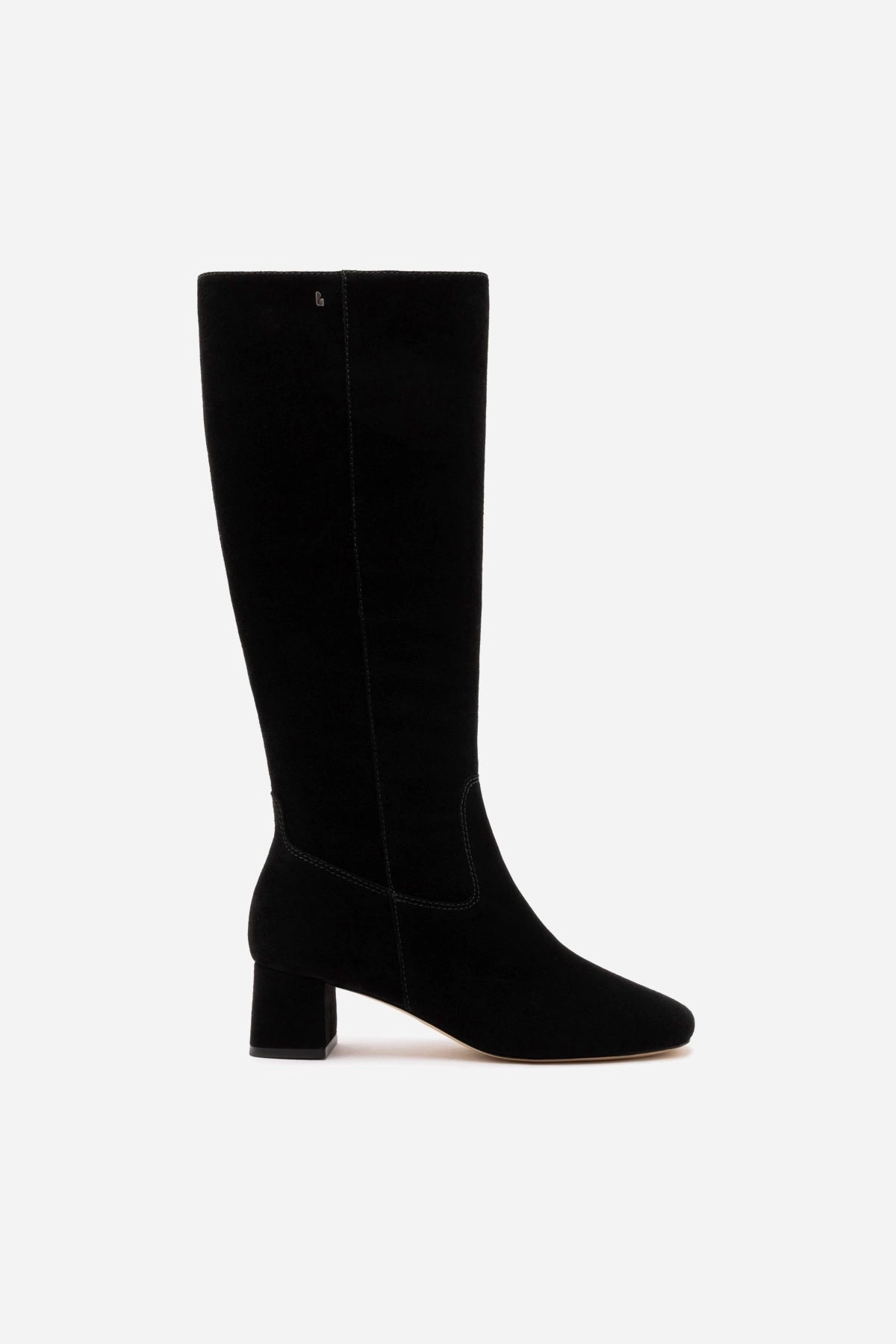 Edie Boot In Black Suede Sweat Resistant Comfort Seekers