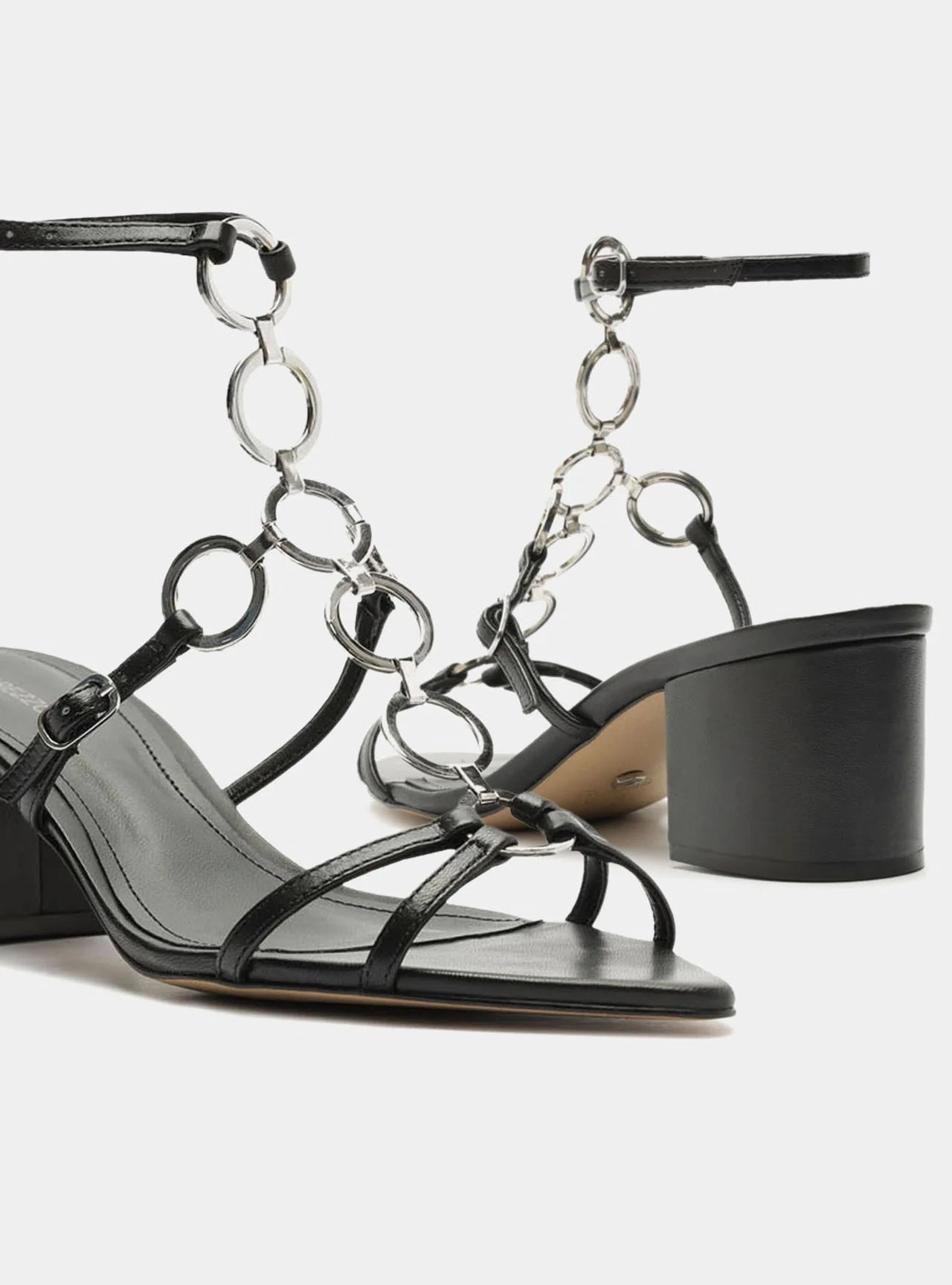 All weather Practical Design Edith Leather  Block Sandal