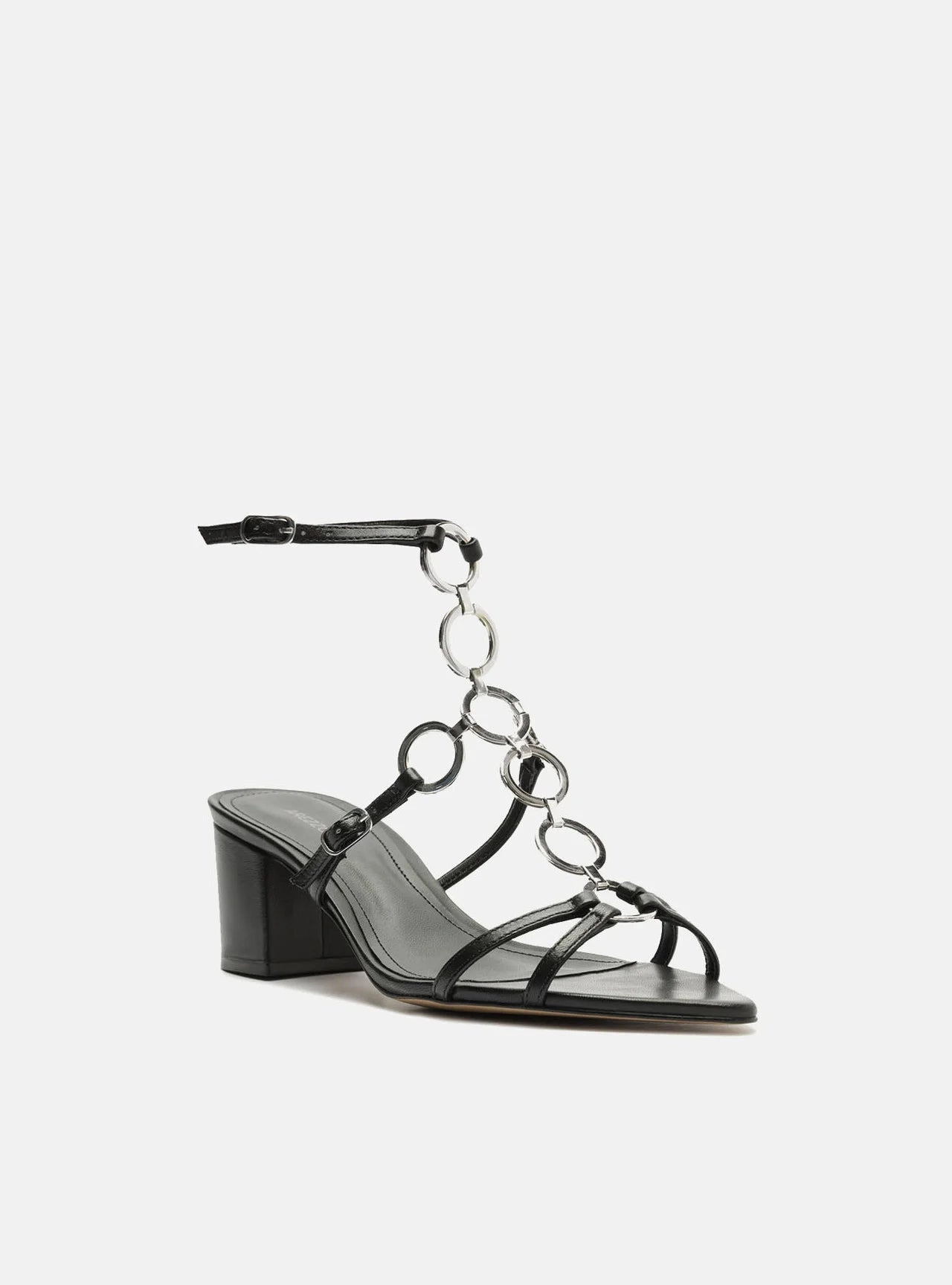 Seamless Edge Binding tassel Edith Leather  Block Sandal
