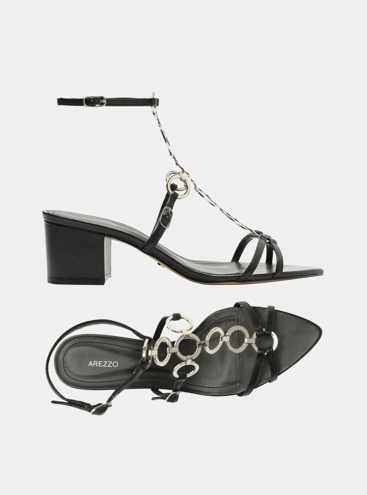 Edith Leather  Block Sandal Foot Love Clean Fit