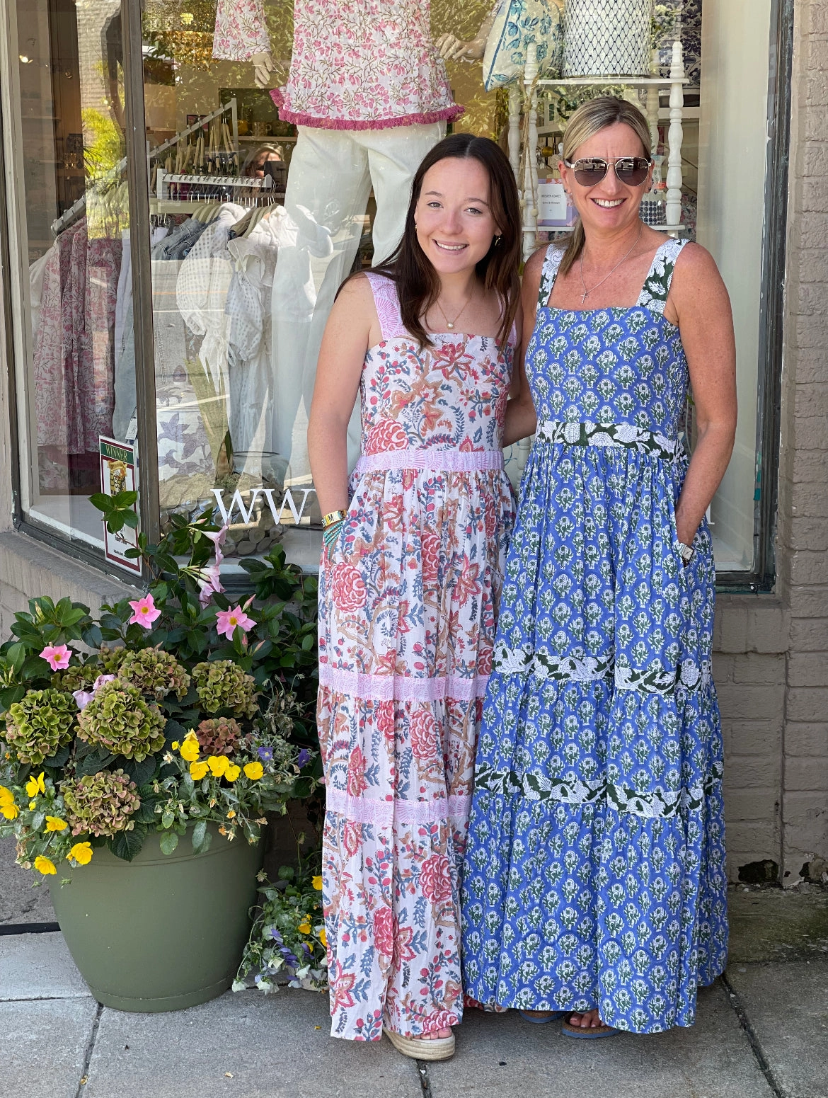 Timeless slip dress Notting Hill Maxi Dress Hibiscus Vine