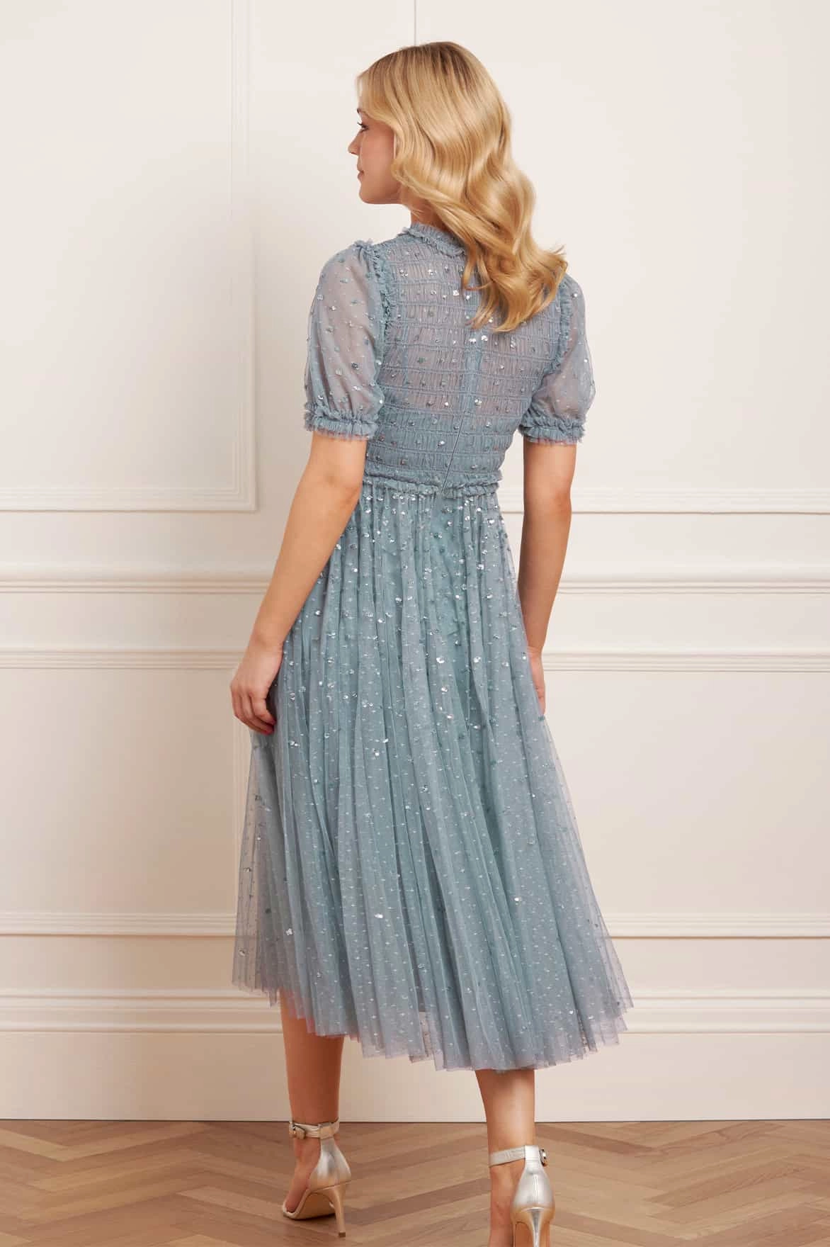 Sequin Giselle Smocked Ballerina Dress Nature Glow Relaxed Look