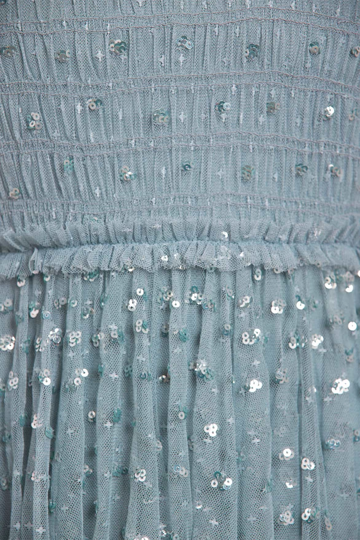 Cozy Look Sequin Giselle Smocked Ballerina Dress