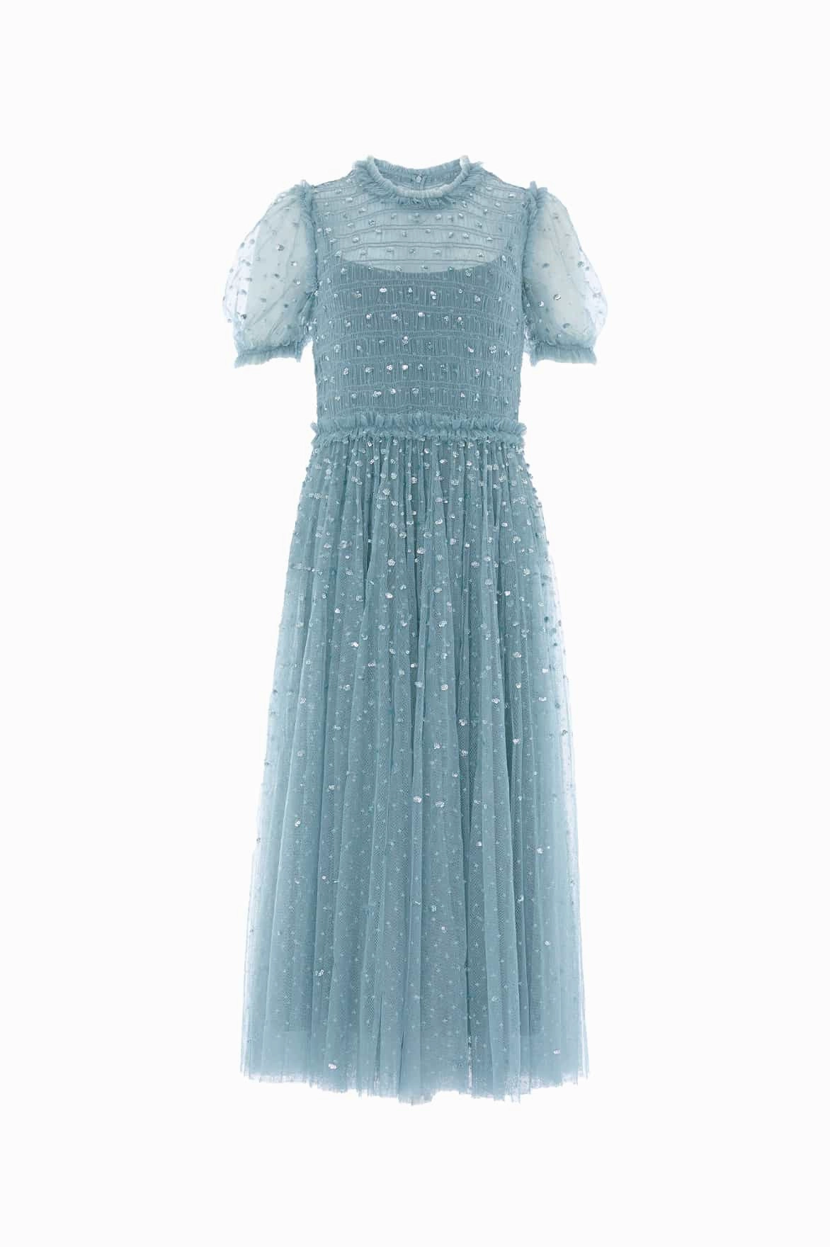 Sequin Giselle Smocked Ballerina Dress summer breeze Beauty Feel