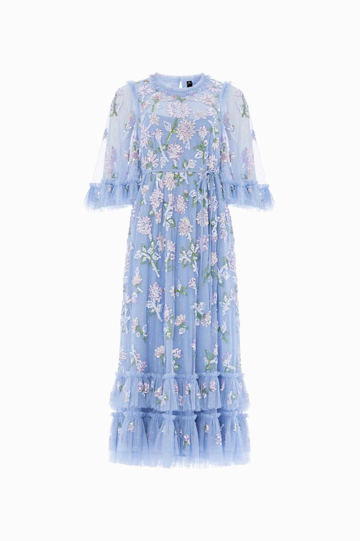 Sequin Dandelion Gloss Ballerina Dress BreathableLining