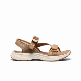 Wide Base Platform Women's Leiki Open-Toe Sandal  |  Chipmunk/Birch