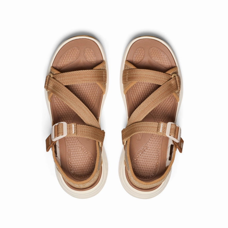 No Stress Camp Day Women's Leiki Open-Toe Sandal  |  Chipmunk/Birch