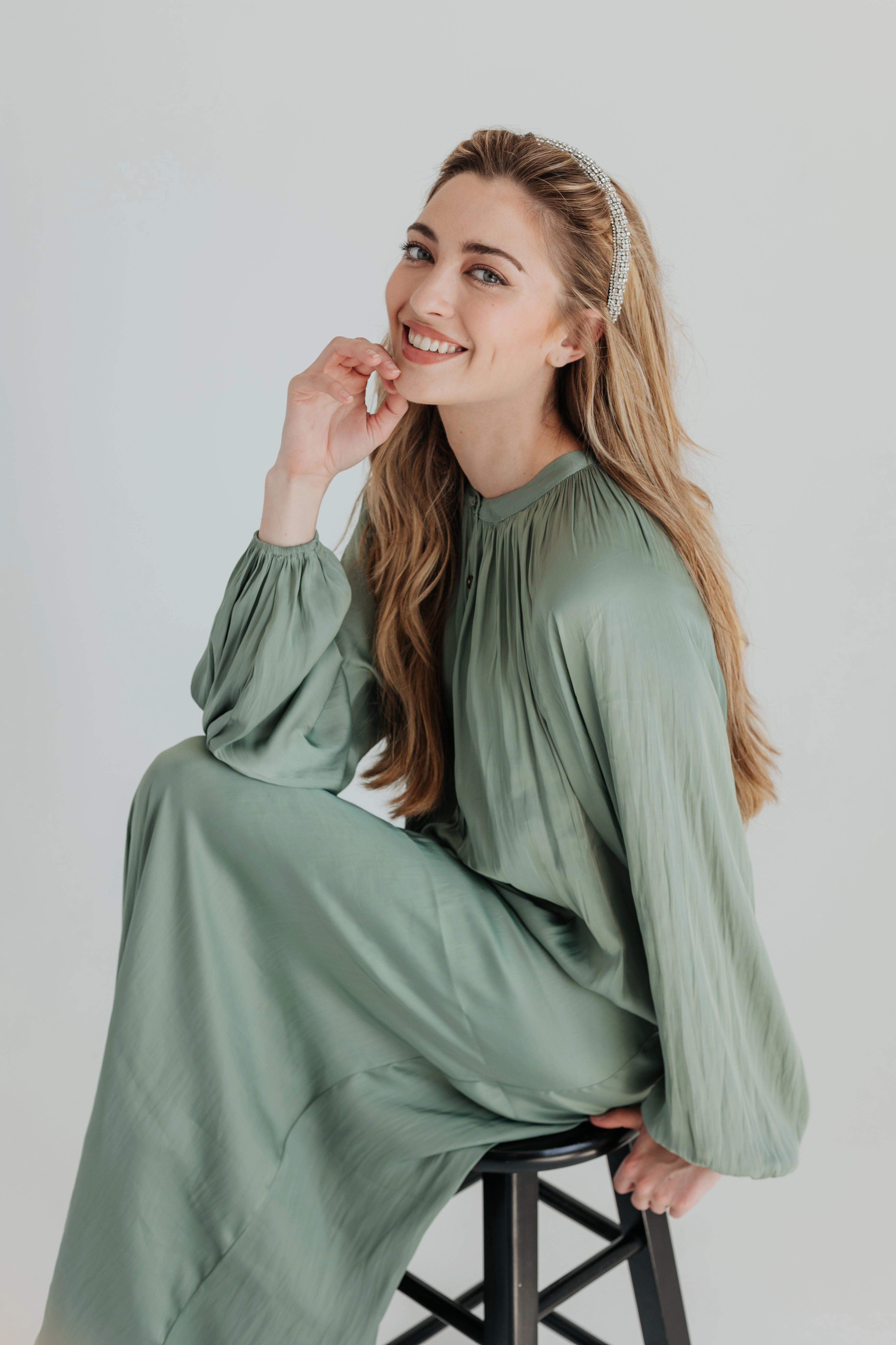 Comfy Look Petite-Size Ella Maxi Dress - Sage