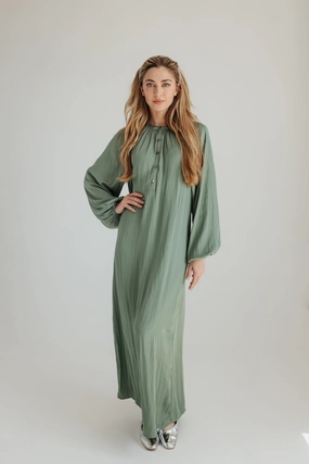Ella Maxi Dress - Sage Color Soft