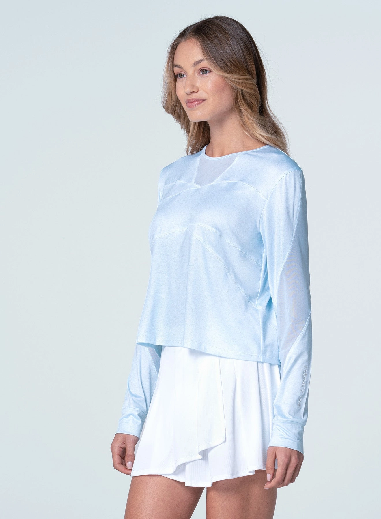 Embrace Time Long Sleeve Basic Sweatshirt Friction Resistant Edges