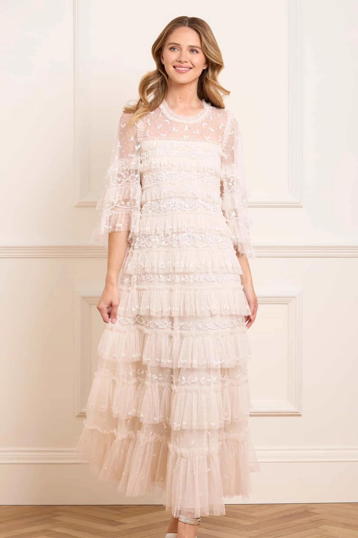 Occasion Wear Emily Lace Ankle Gown