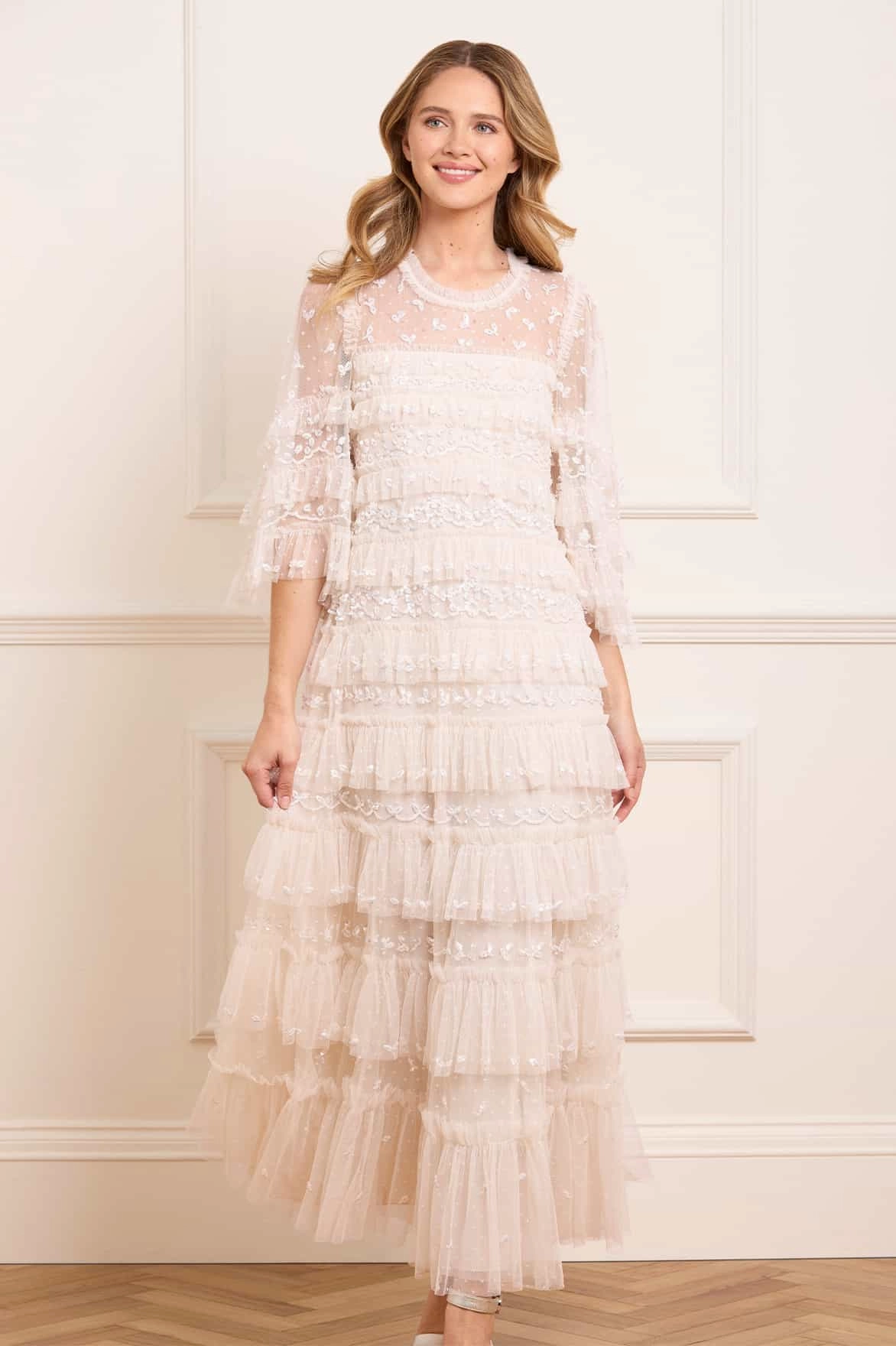 Emily Lace Ankle Gown Luxe Look Grab Quick