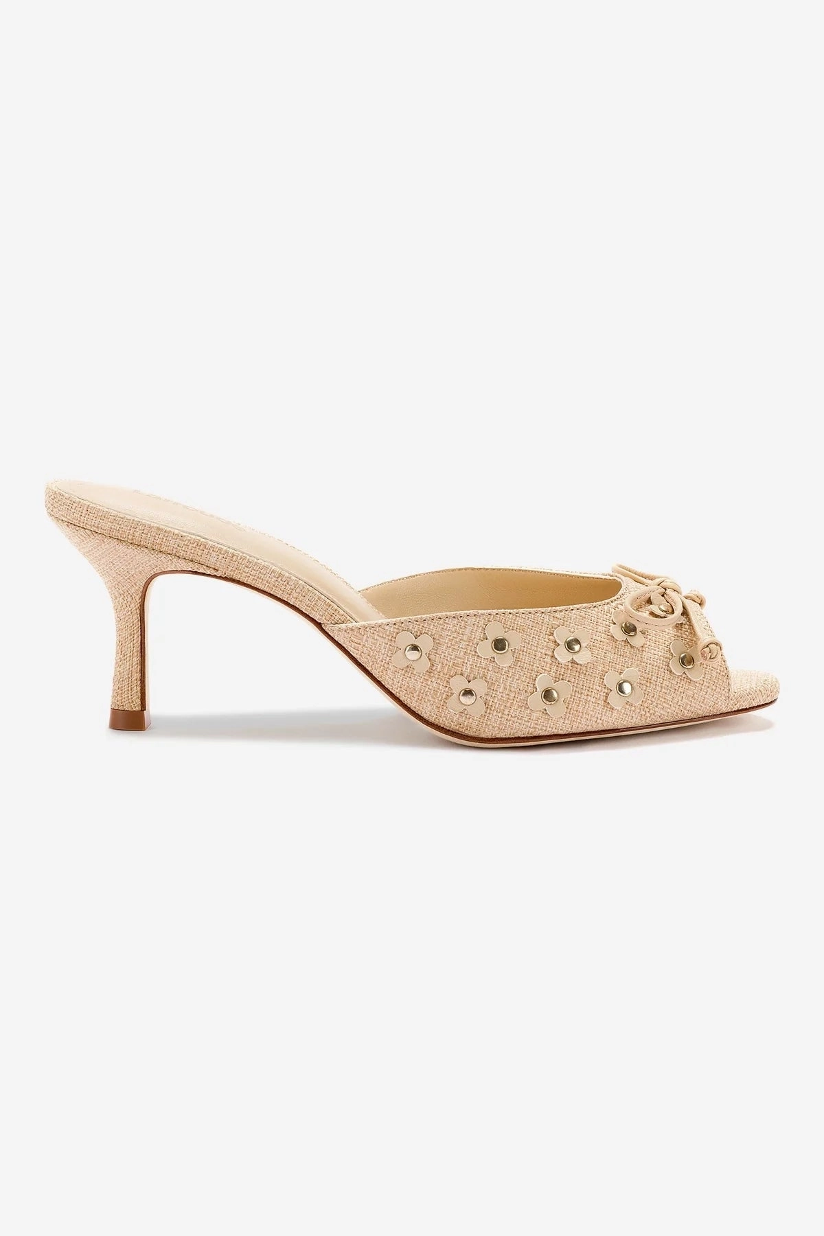 Jasmine Mule In Beige Raffia Virtual Step