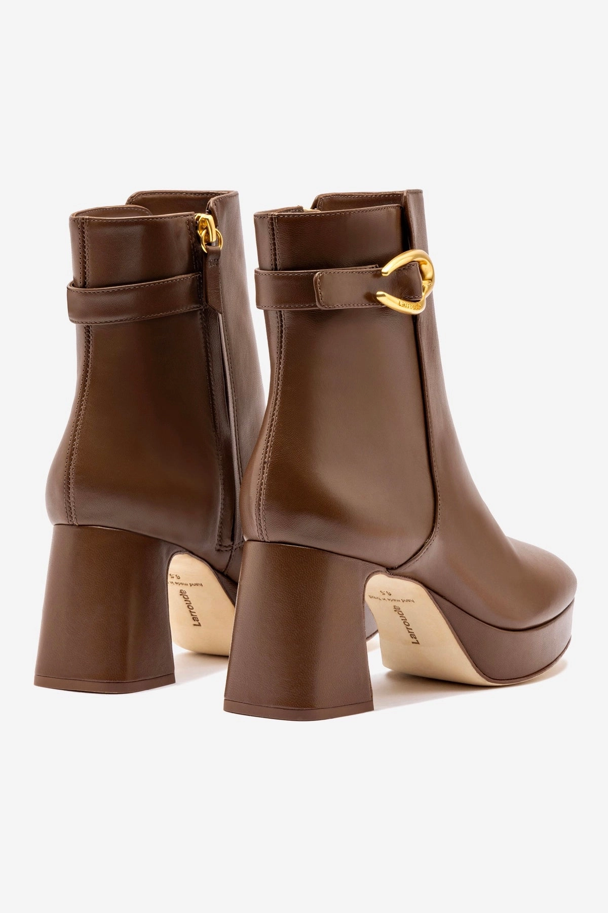 Dolly Verona Low Boot In Burnt Umber Leather Style Base Low Impact Design