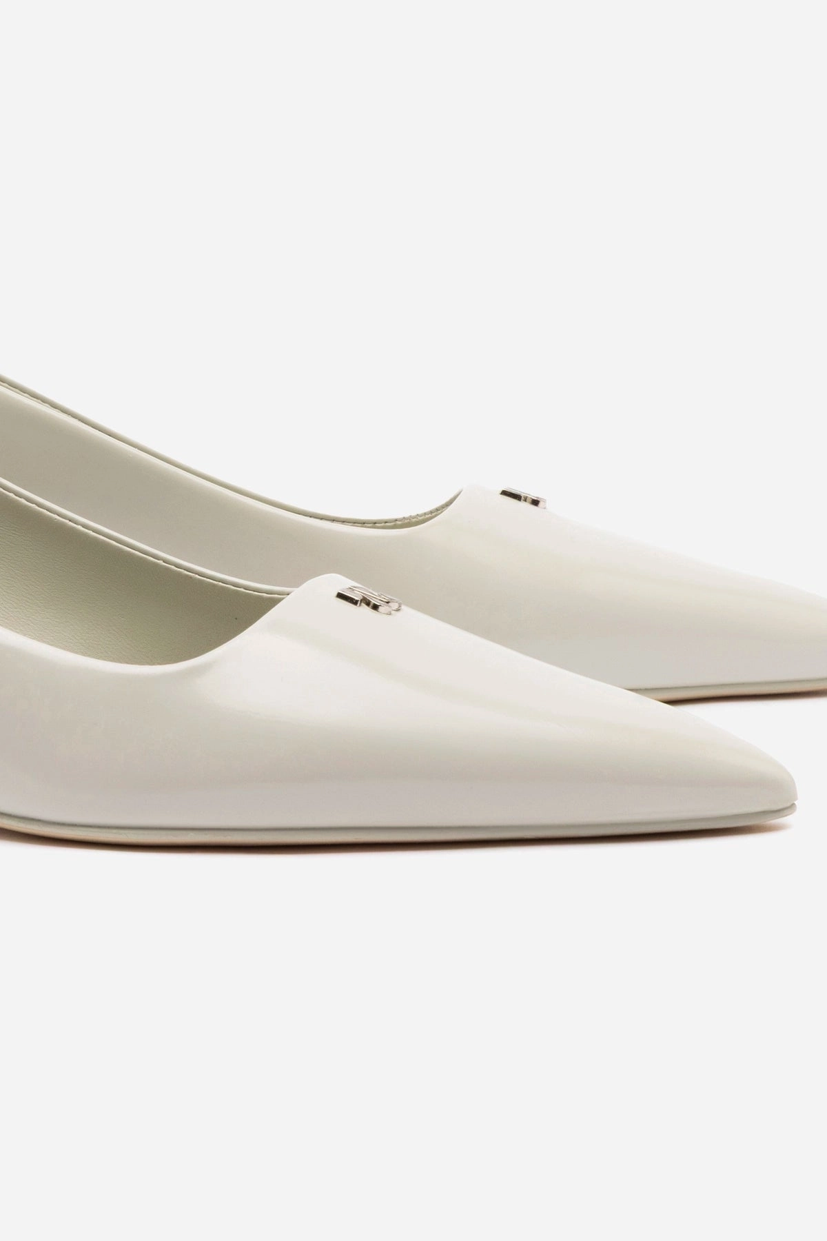 Training Ruth Pump In Gray Box Leather