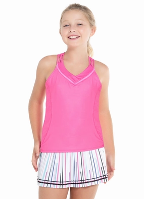 SnagFreeKnit Reflective Trim Entwine Racerback Tank