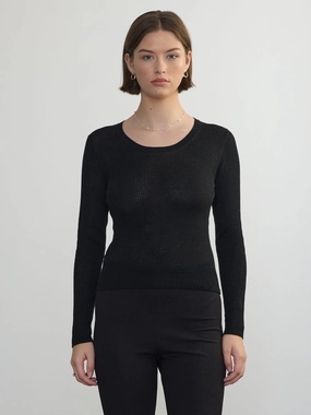 SCOOP NECK PULLOVER Variable Tension Adjustment