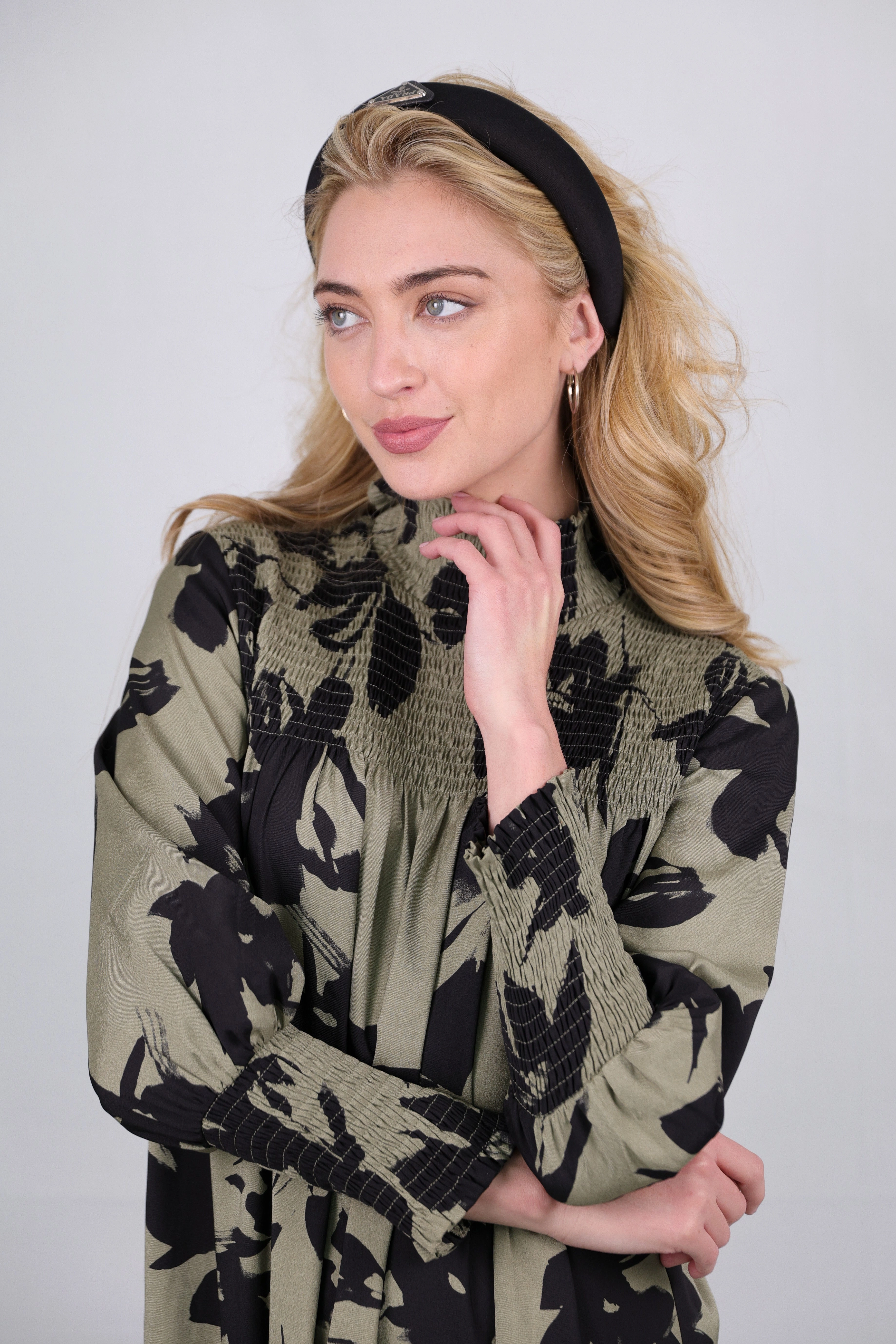 Esme Hunter Floral Maxi Dress Fluid Cut Fashion Option