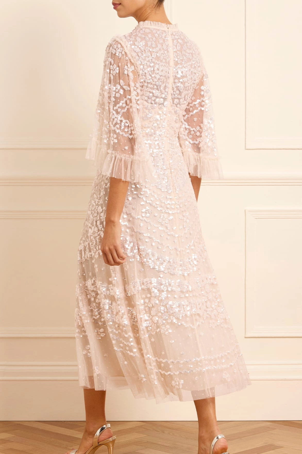 Anais Sequin Ballerina Dress Flattering Lines