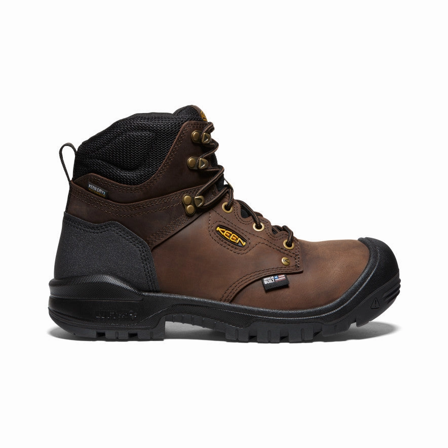 Men's Independence 6" Waterproof Boot (Soft Toe)  |  Dark Earth/Black Comfortable Experience All Weather River Crossing