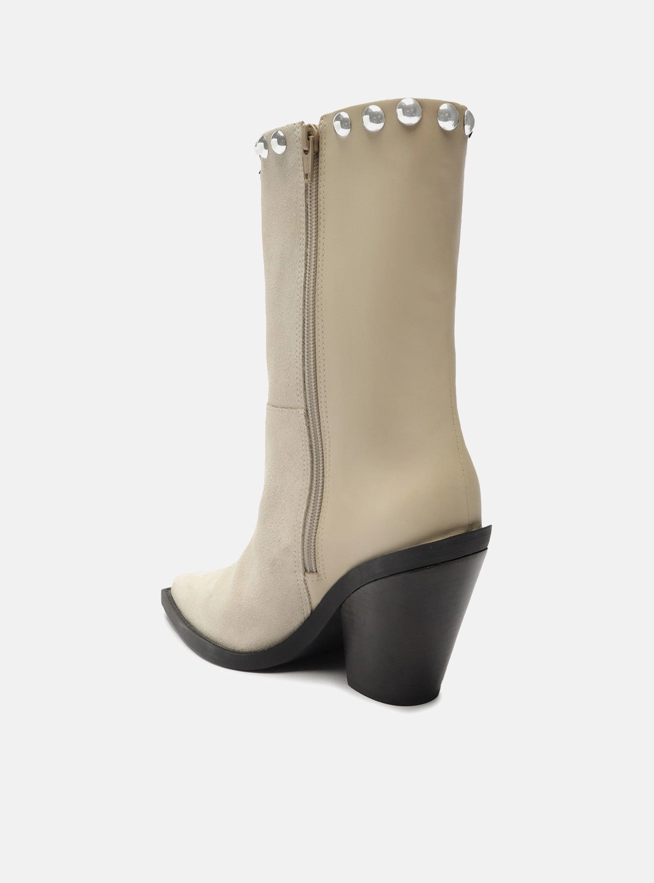 Everly Leather  Block Boot Breathable Material All Weather Urban Commute