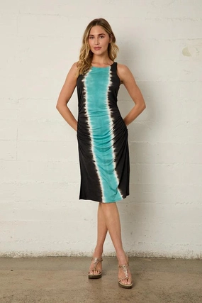 Classic-style River   Sky Sleeveless Dress