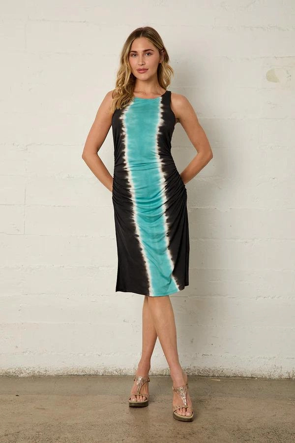 Classic-style River   Sky Sleeveless Dress