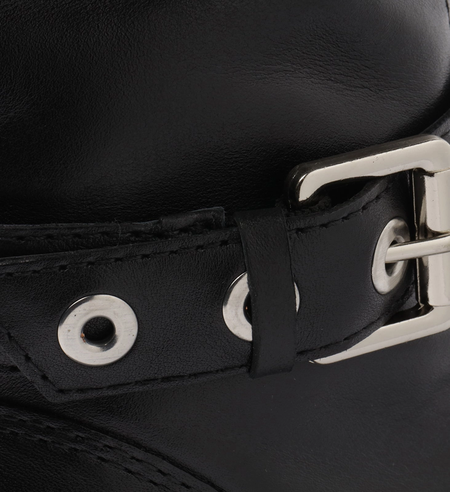 Trina Leather  Boot Asymmetric Lacing System