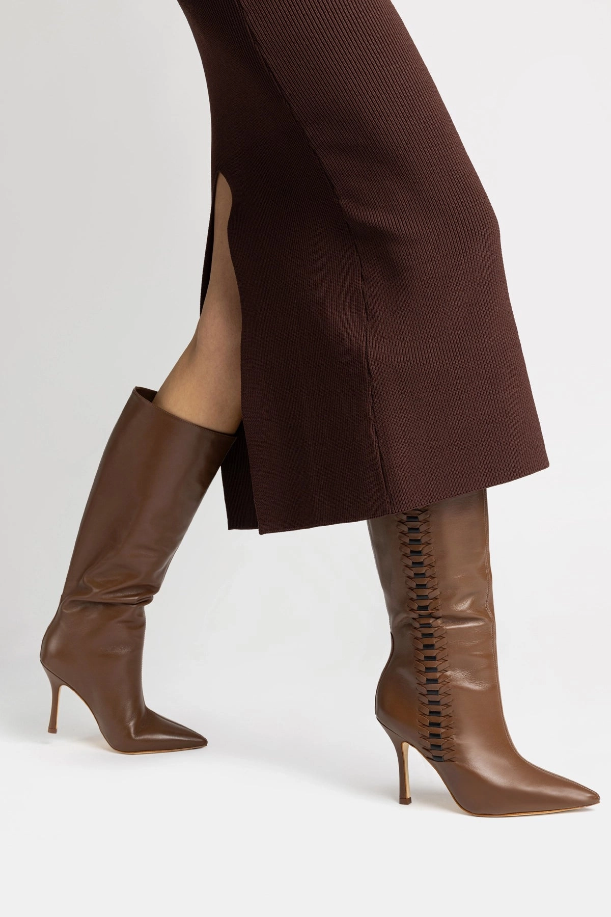Kate Boot In Burnt Umber Leather Work Ready
