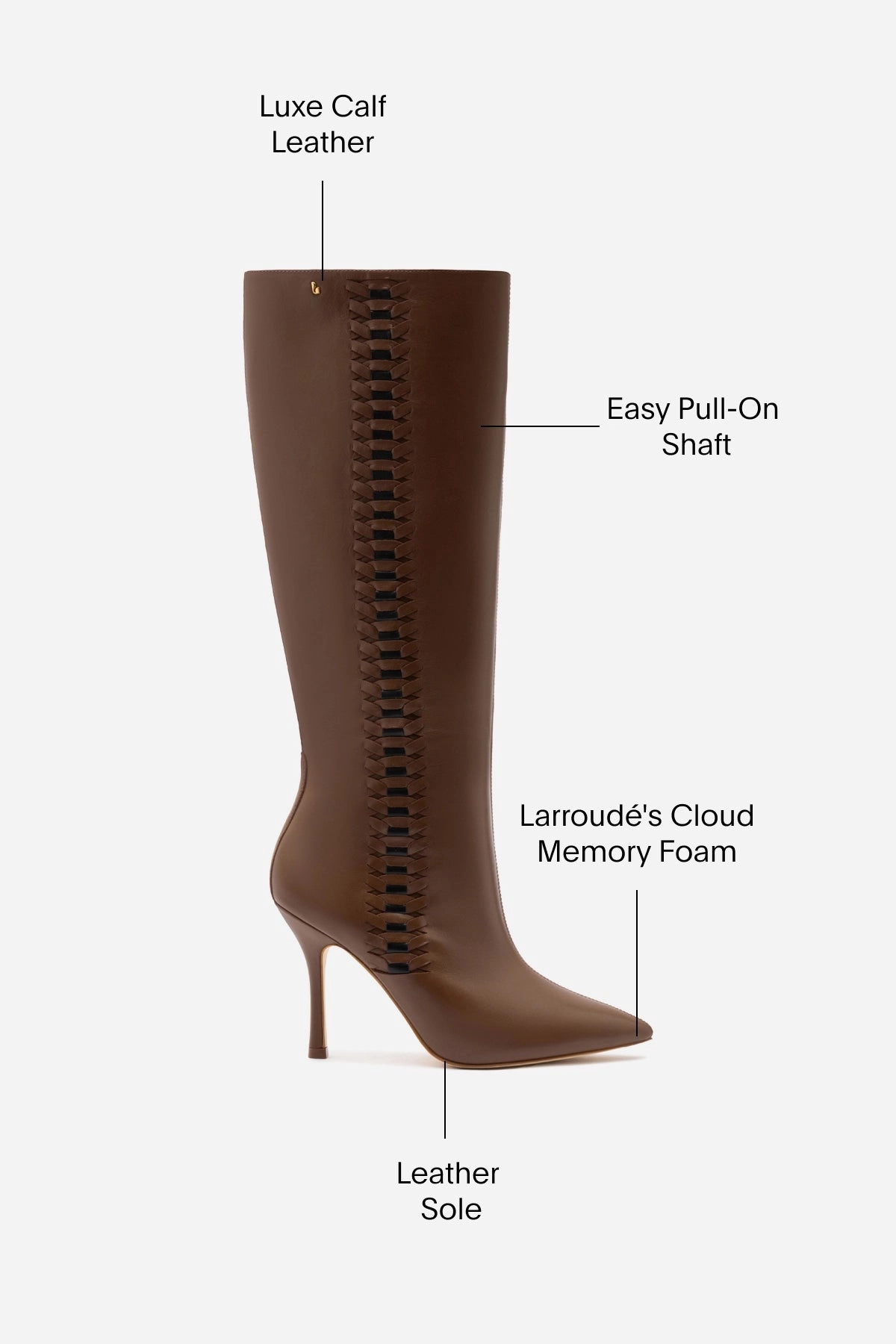 Korean Trend Kate Boot In Burnt Umber Leather