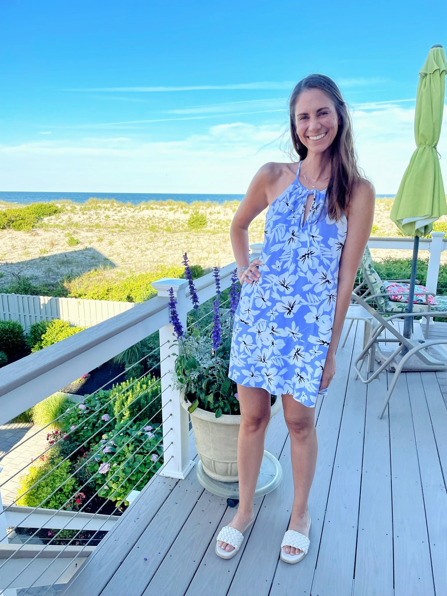 garden party Cape May Dress Hibiscus Lilac