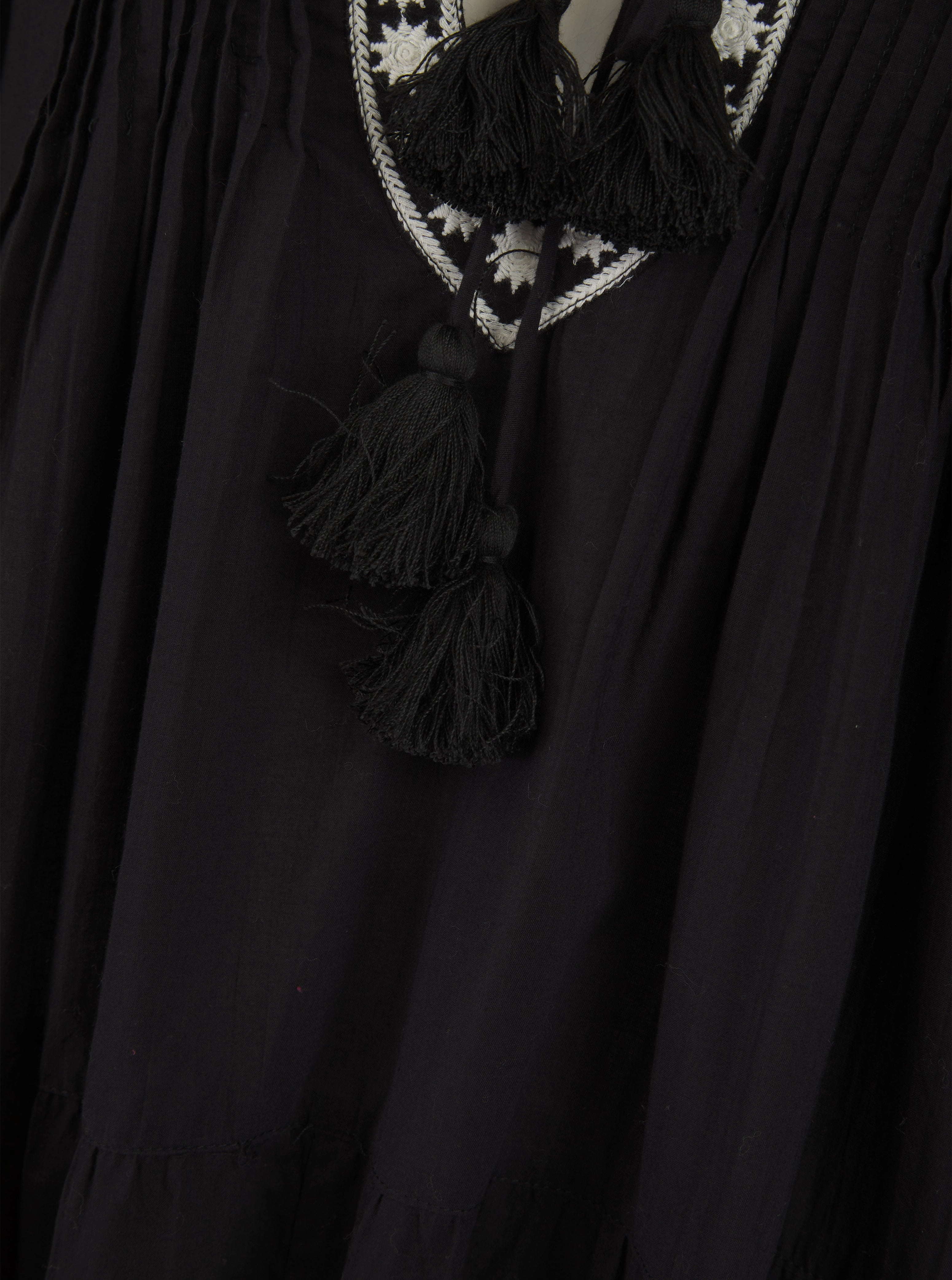 Soft cotton dress Autumn Essential Bonbon Dress Black/Pearl