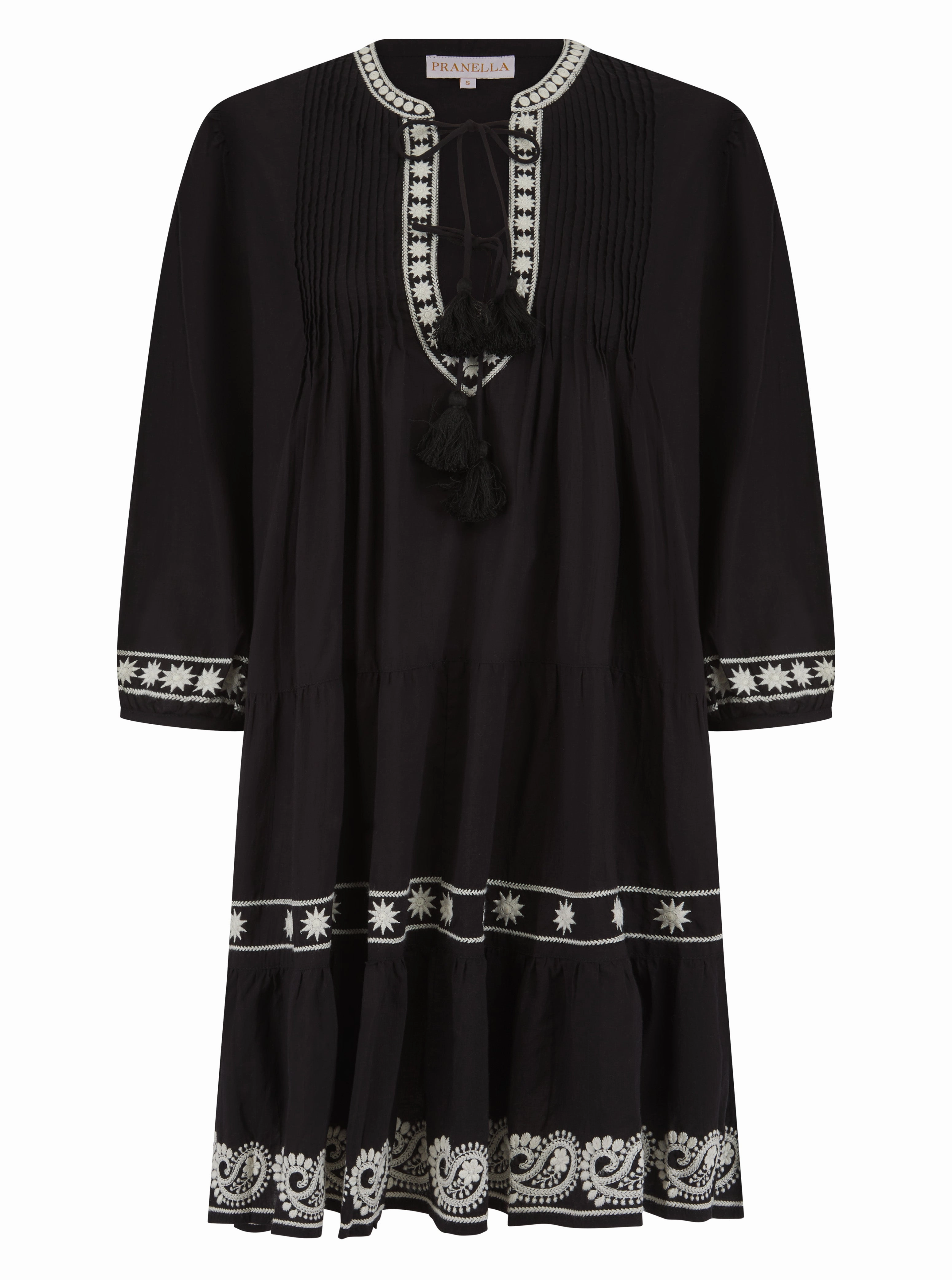Breath Soft Bonbon Dress Black/Pearl