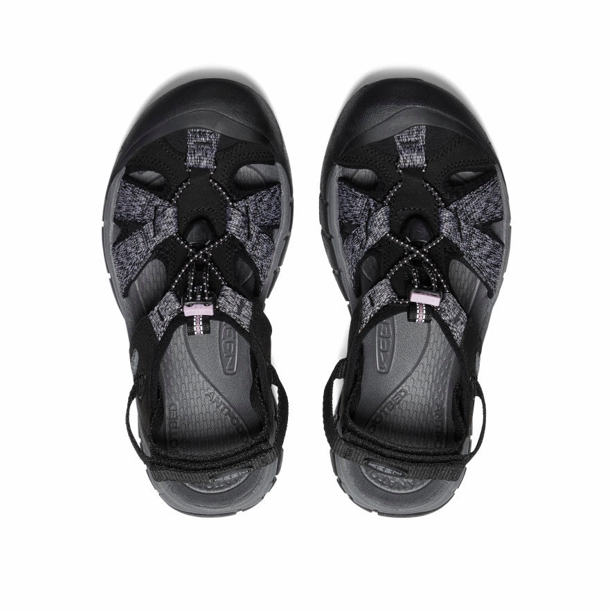Open Sides Women's Ravine H2 Sandal  |  Black/Dawn Pink
