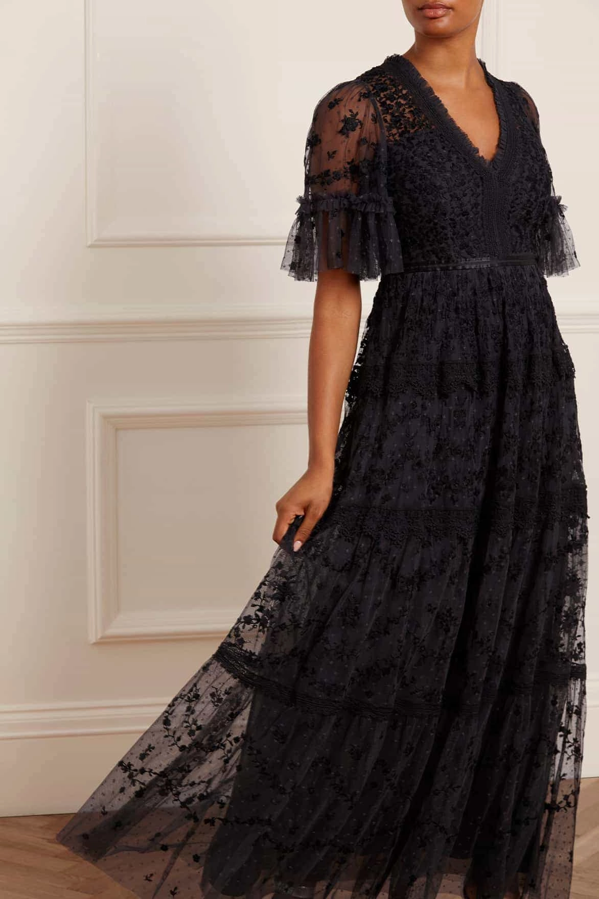 Araminta Lace Gown All Season Comfort and Elegance