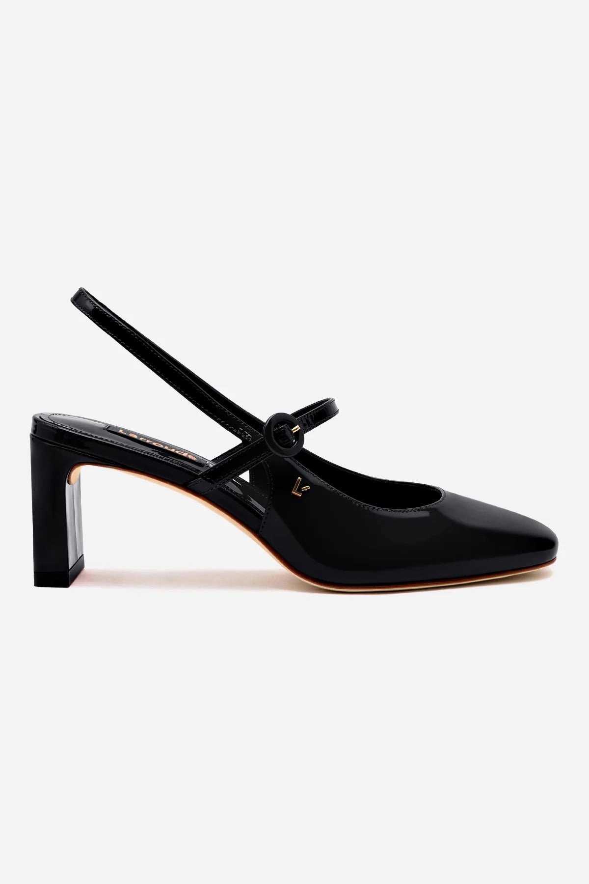 Georgina Pump In Black Patent Leather Pastel tone
