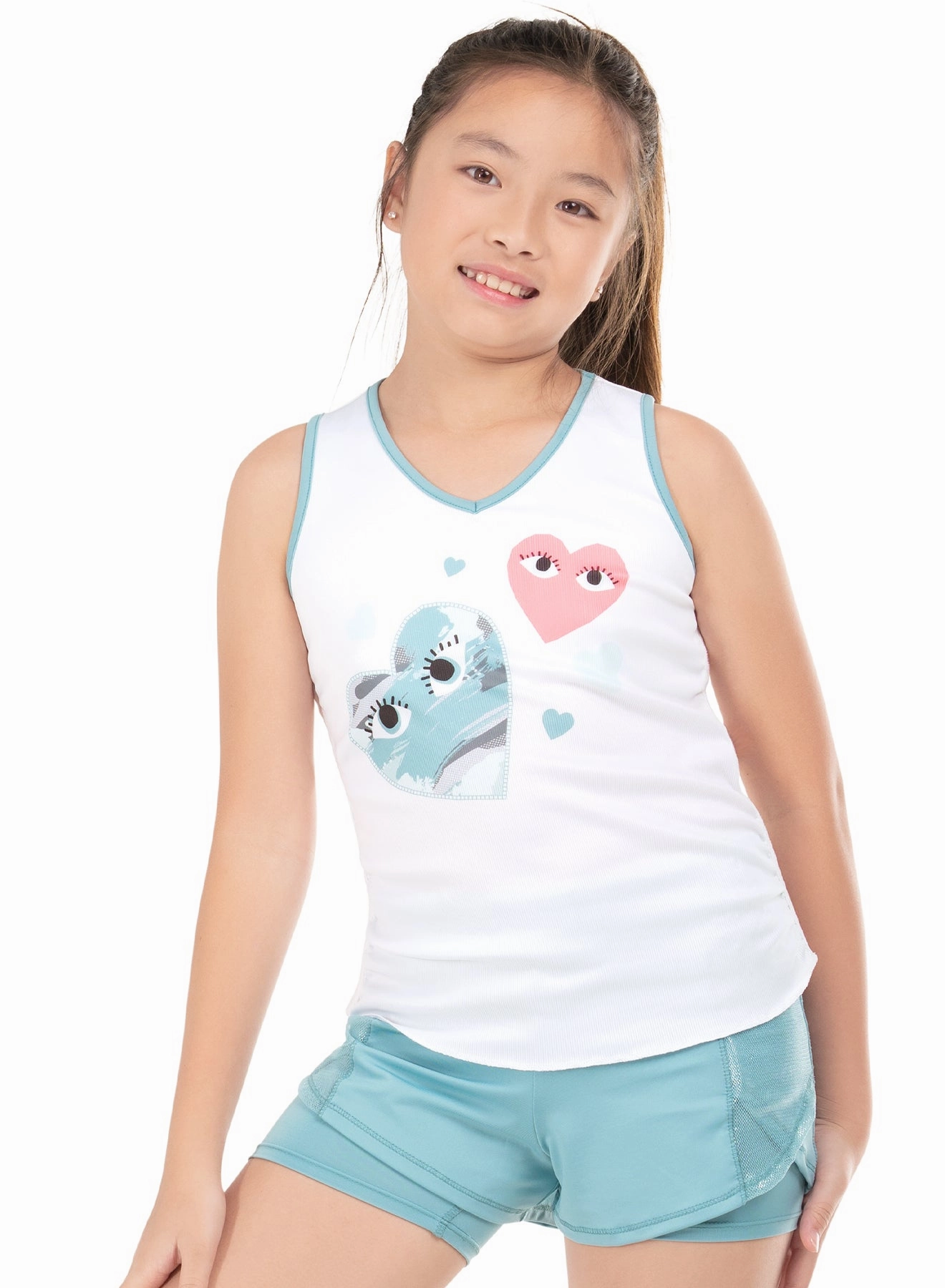 Love Me Rib Tank Drop Shoulder Cut ReinforcedEdges