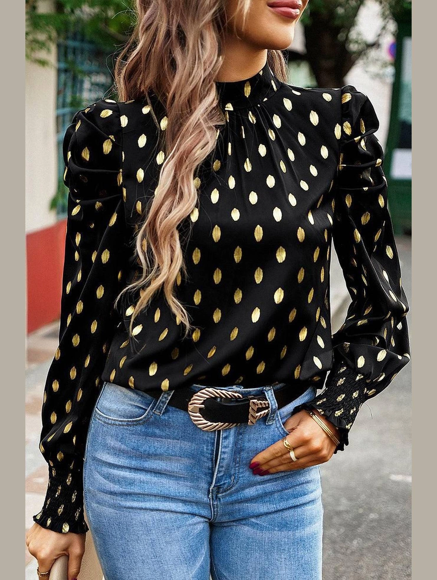 Flexible Cuffs Elegant Cut ROUND NECK RUFFLED SLEEVE LOOSE TOP