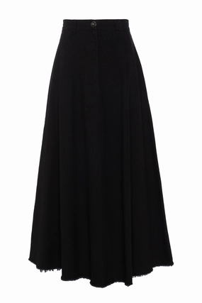 Modern Look Faves Black Twill A Line Skirt WB5CM1833SL