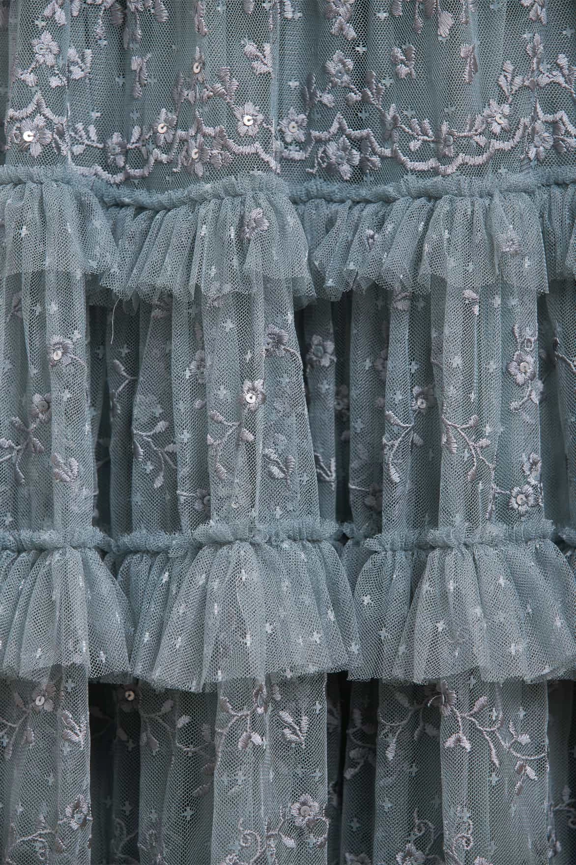 Office Cool Blossom Lace Ankle Gown