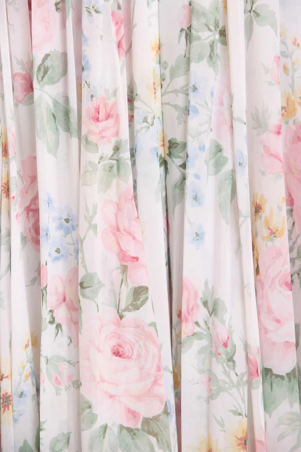 All-season garment Pompadour Garden Chiffon Smocked Ballerina Dress