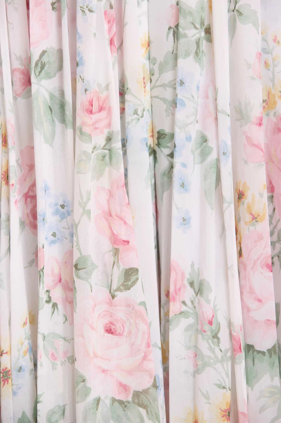 Pompadour Garden Chiffon Smocked Ballerina Dress Relaxed-fit