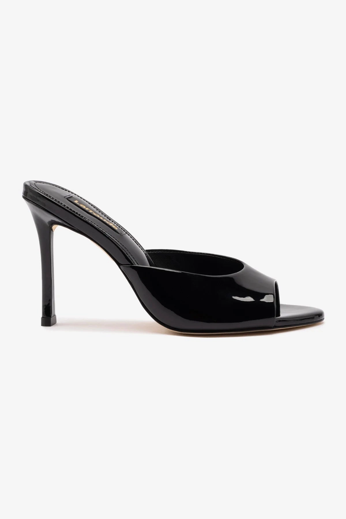 Jasmine Hi Mule In Black Leather Slip Resistant Traction
