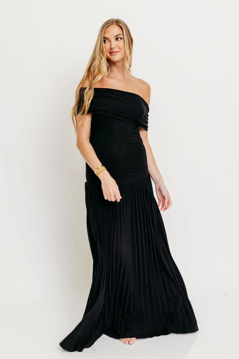 Elina Maxi Dress in Black Office Layer