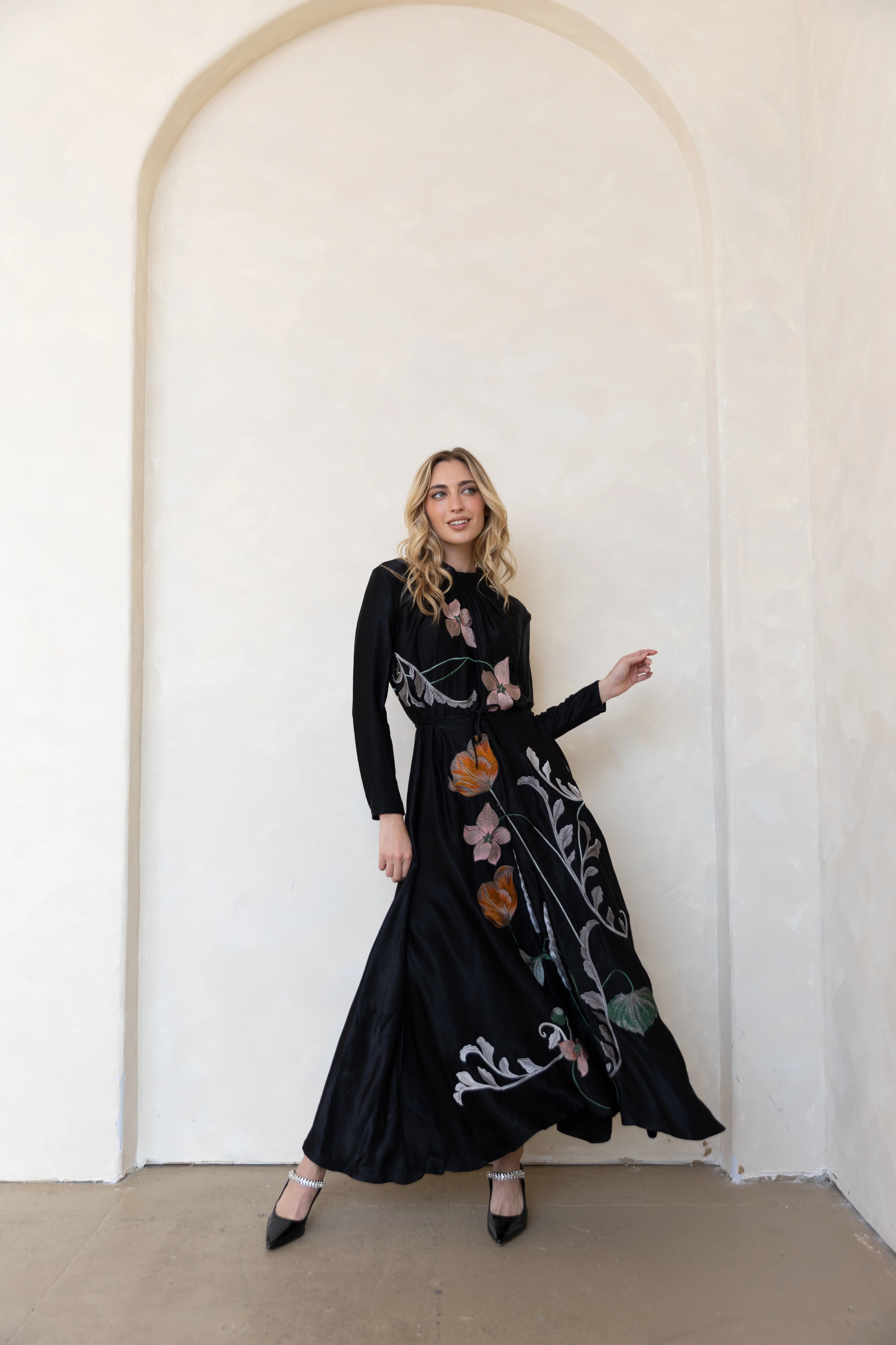 Romano Satin Maxi Statement-Piece