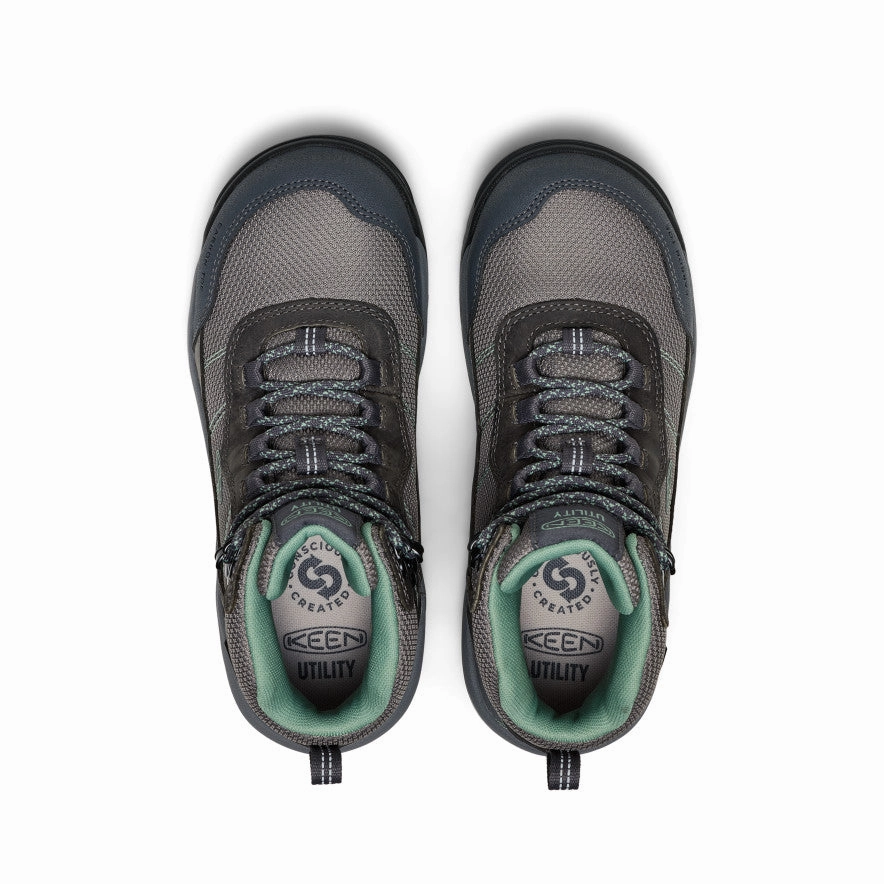 Women's Skokie Waterproof Work Boot (Carbon Toe)  |  Magnet/Black british retro Flexible Frame Snowy Path