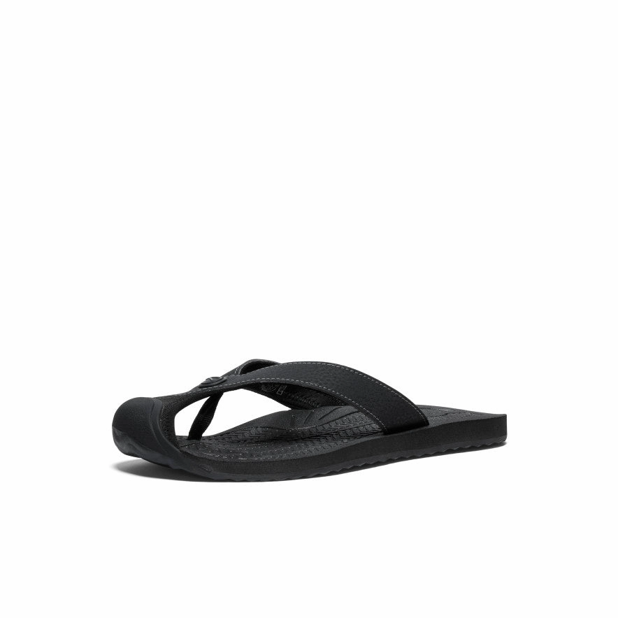 Relaxed Footwear Quick Fit Women's Barbados Flip-Flop  |  Black/Steel Grey