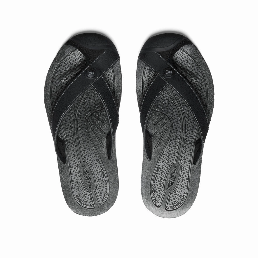 Women's Barbados Flip-Flop  |  Black/Steel Grey Footwear Ease Foot Support
